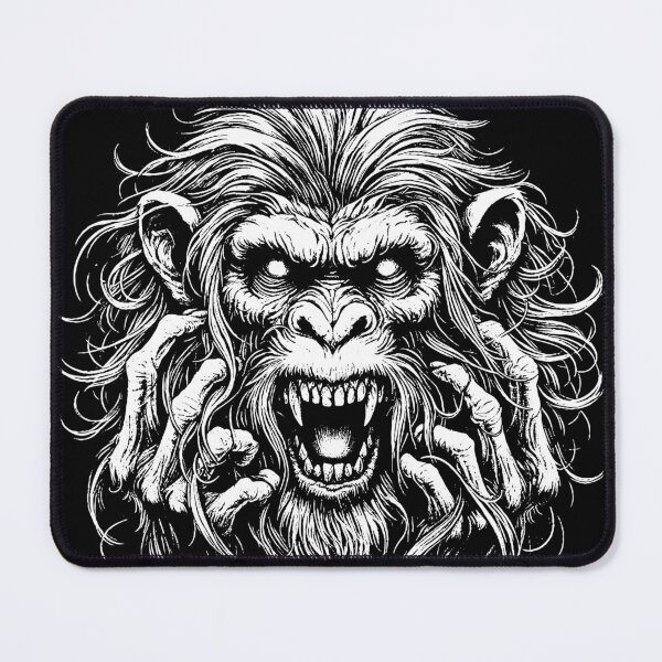 Item preview, Dark Art Scary Monkey Face Apes designed and sold by MORSPECTIVE.