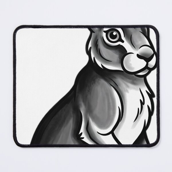 Item preview, Blackwork Moon Gazing Hare Tattoo Flash designed and sold by IllumeInk.