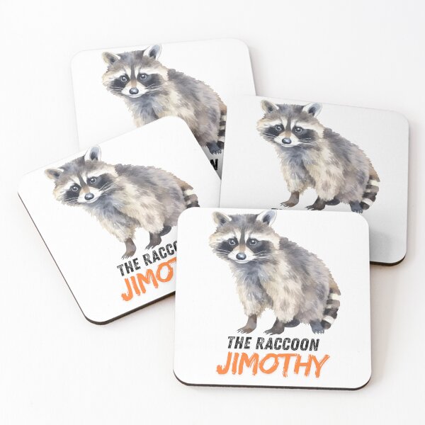 Item preview, Jimothy Raccoon – Cute Watercolor Woodland Animal Illustration designed and sold by AaryaGraphics.
