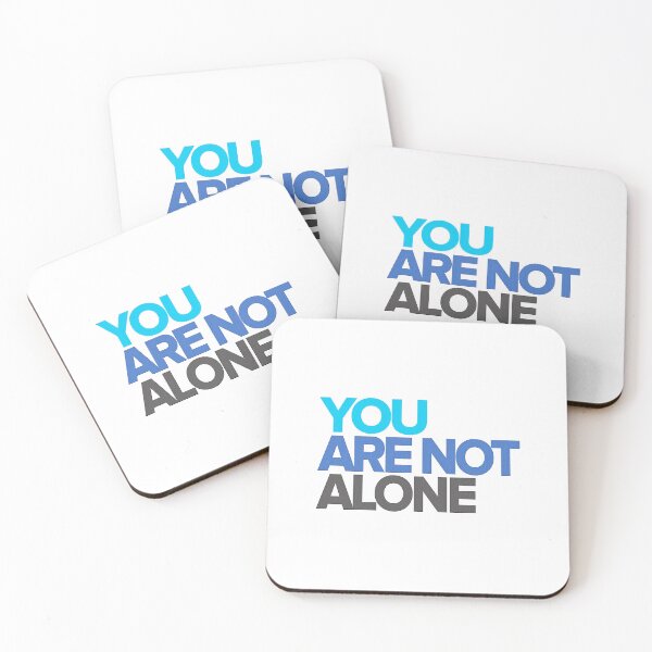 Item preview, You Are Not Alone Inspirational Mental Health Support Art designed and sold by avidaremi.