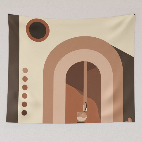 Item preview, Terracotta Arch Interior - Minimalist Modern Wall Decor designed and sold by nhk999.