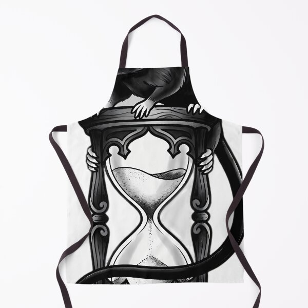Item preview, Blackwork Black Rat and Hourglass Tattoo Flash designed and sold by IllumeInk.