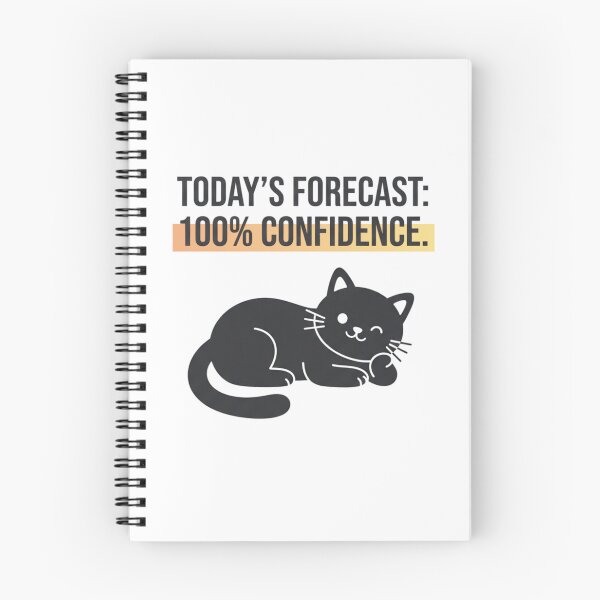 Item preview, Zero Self-Doubt Today - Cat Design designed and sold by RunningWhiskers.
