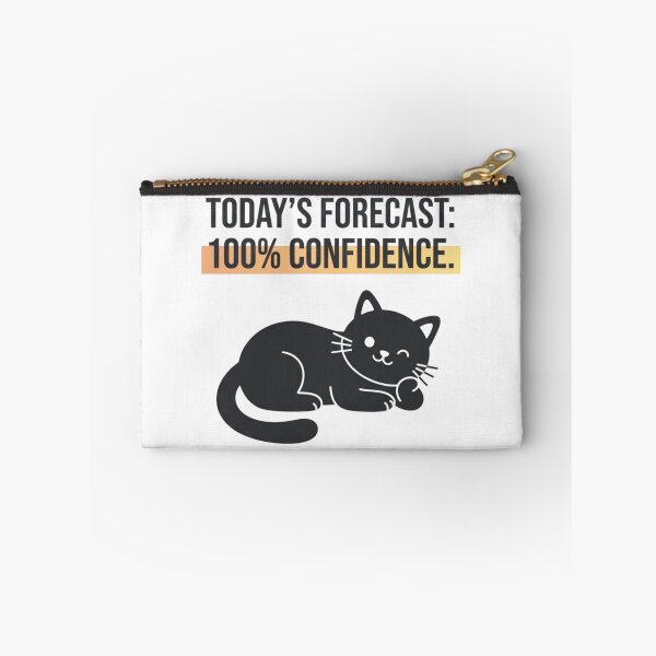 Item preview, Zero Self-Doubt Today - Cat Design designed and sold by RunningWhiskers.