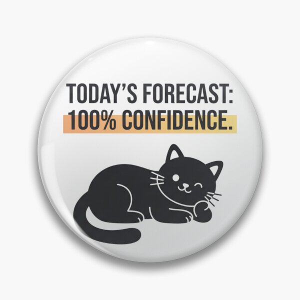 Item preview, Zero Self-Doubt Today - Cat Design designed and sold by RunningWhiskers.
