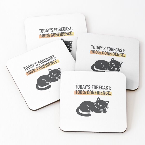 Item preview, Zero Self-Doubt Today - Cat Design designed and sold by RunningWhiskers.