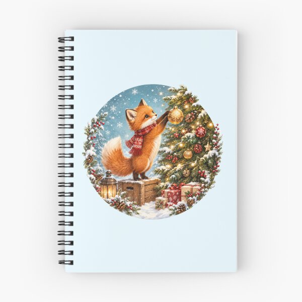 Item preview, Cute Fox Decorating Christmas Tree  designed and sold by SweetLilith.