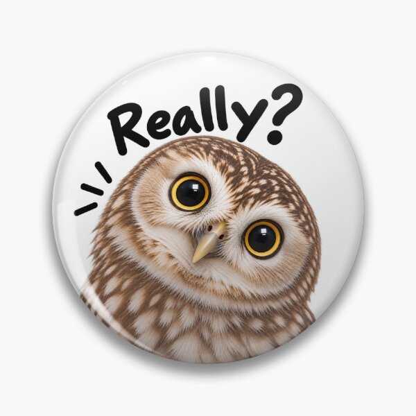 Item preview, Really? – Funny Confused Owl designed and sold by BAD TASTE CLUB.