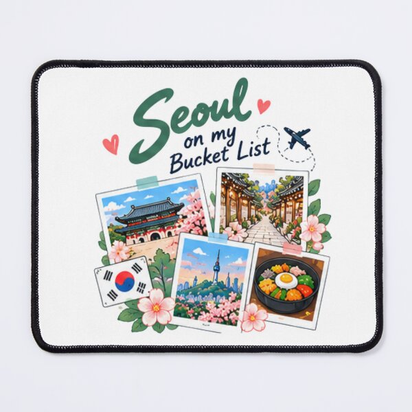 Item preview, Seoul Bucket List Shirt, Korea Travel Tee, Seoul Korea Lover Gift, Korean Vacation Shirt, Korea Trip Gift for Women designed and sold by SunAndJune.