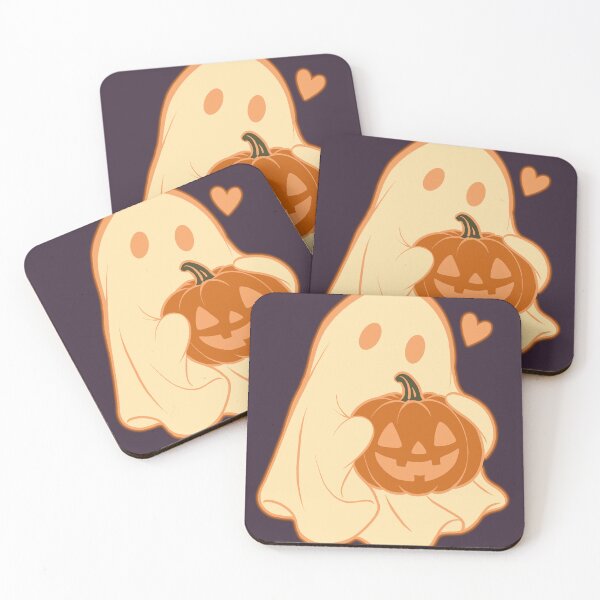 Item preview, Cozy Little Ghost – Plum Purple Halloween Pumpkin designed and sold by sososweett.