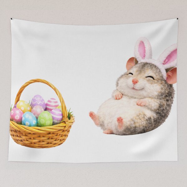 Item preview, Dwarf Hamster Easter Bunny designed and sold by Sillytoe.