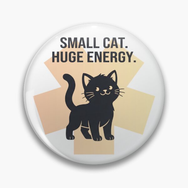 Item preview, Tiny Cat Big Confidence - Cat Design designed and sold by RunningWhiskers.