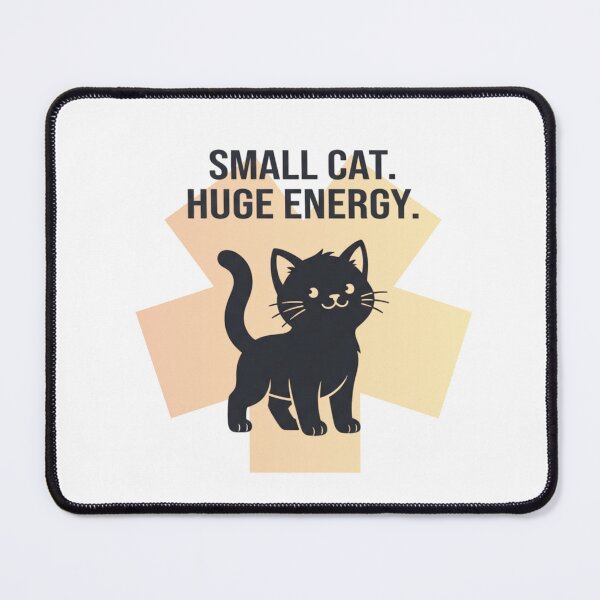 Item preview, Tiny Cat Big Confidence - Cat Design designed and sold by RunningWhiskers.