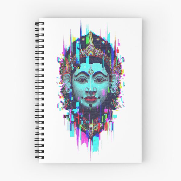 Item preview, Glitch Art Tribal Deity – Cyberpunk Ancient Statue Digital Art designed and sold by cannsuh.