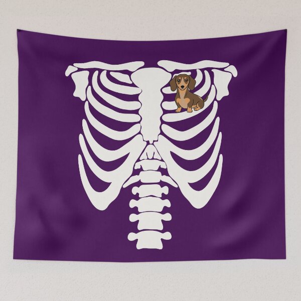 Item preview, I Love Dachshund Dogs Valentine's Day Heart Holiday Skeleton  designed and sold by JaymeOctober.