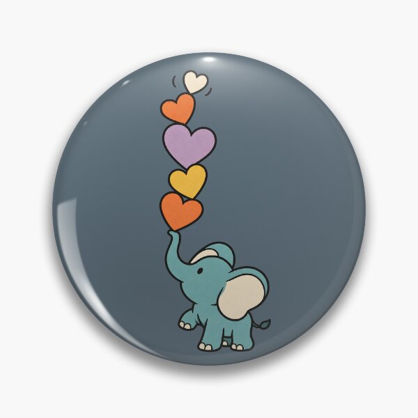 Item preview, Elephant Balancing Five Hearts – Holding Feelings Together designed and sold by  MAD's Recreation Studio.