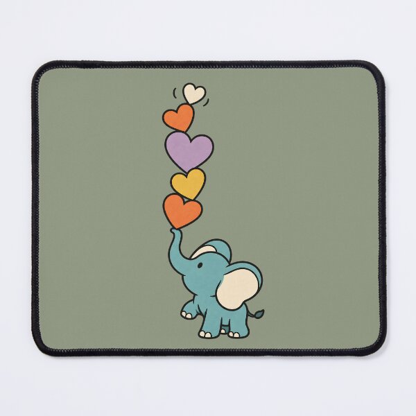 Item preview, Elephant Balancing Five Hearts – Holding Feelings Together designed and sold by MAD's Recreation Studio.