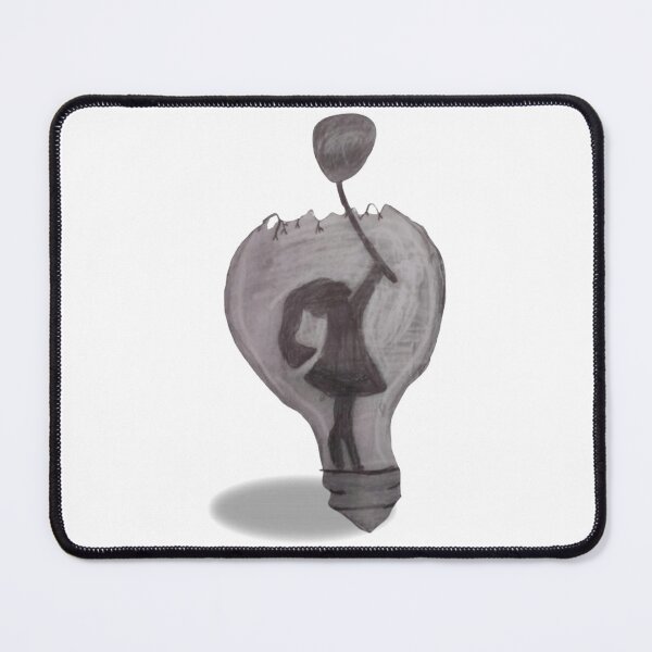 Item preview, A Girl Full Of Dreams Surreal Imagination Portrait designed and sold by SqshopDrawn.