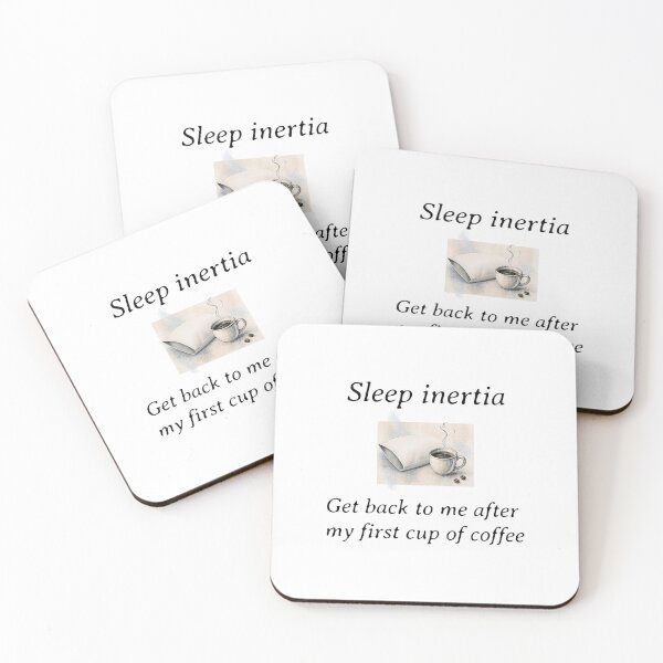 Item preview, Sleep inertia - Get back to me after my first coffee designed and sold by STEM Write!.