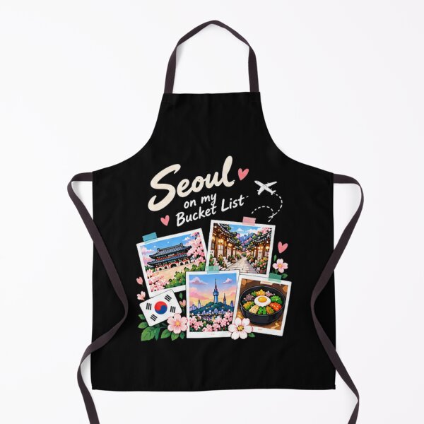 Item preview, Seoul Bucket List Shirt, Korea Travel Tee, Seoul Korea Lover Gift, Korean Vacation Shirt, Korea Trip Gift for Women designed and sold by SunAndJune.