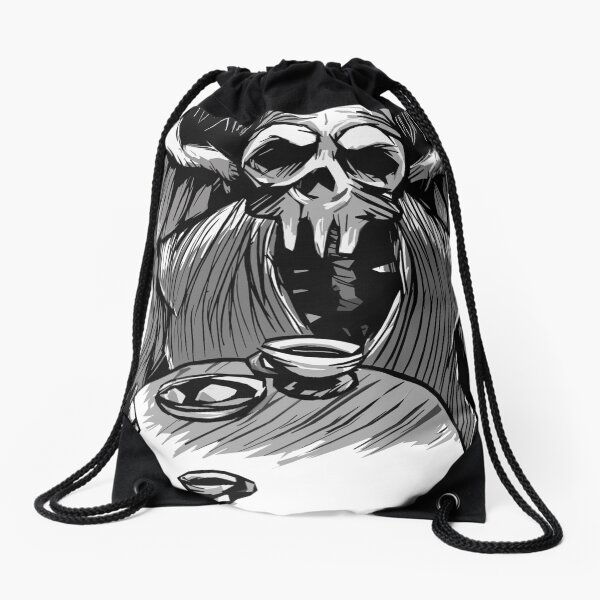 Dark Contemplation Drawstring Bag