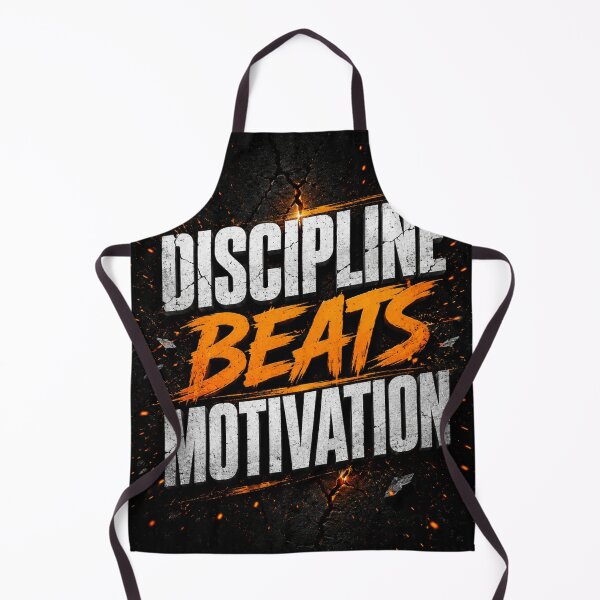 Artikelvorschau, Disziplin schlägt Motivation Typografie-Design entworfen und verkauft von Bathu Designs.