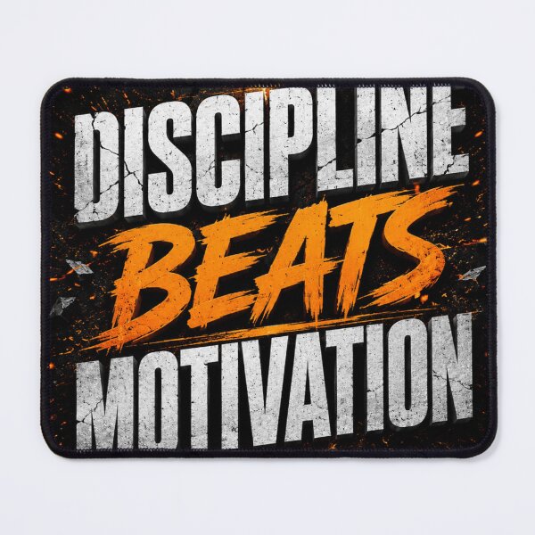 Artikelvorschau, Disziplin schlägt Motivation Typografie-Design entworfen und verkauft von Bathu Designs.