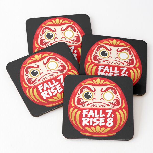 Item preview, Japanese Culture Fall 7 Rise 8 Daruma Motivation Japanese Design designed and sold by Uglyandcute.