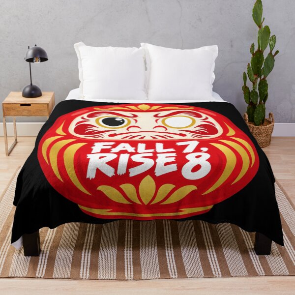 Item preview, Japanese Culture Fall 7 Rise 8 Daruma Motivation Japanese Design designed and sold by Uglyandcute.