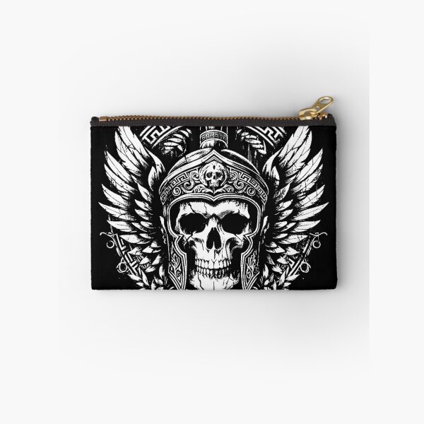 Item preview, Arte oscuro, estatua de calavera romana, guerrero espartano griego designed and sold by MORSPECTIVE.