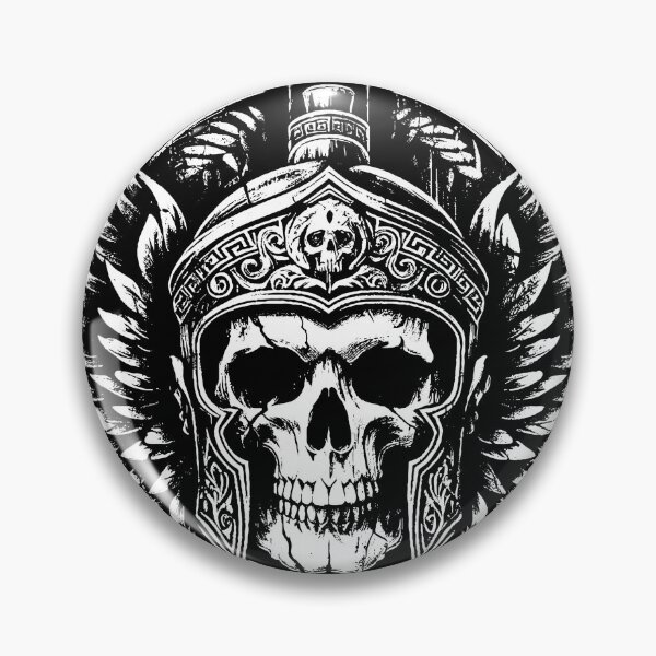 Item preview, Dark Art Roman Skull Statue Greek Spartan Warrior designed and sold by MORSPECTIVE.
