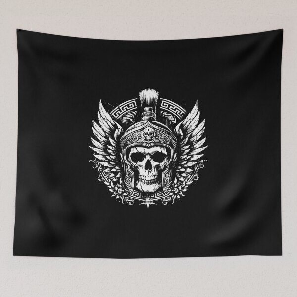 Item preview, Dark Art Roman Skull Statue Greek Spartan Warrior designed and sold by MORSPECTIVE.