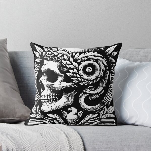 Item preview, Dark Art Roman Skull Statue Greek designed and sold by MORSPECTIVE.