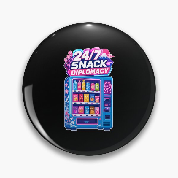 Item preview, Japanese Culture 24/7 Snack Diplomacy Neon Vending Machine designed and sold by Uglyandcute.