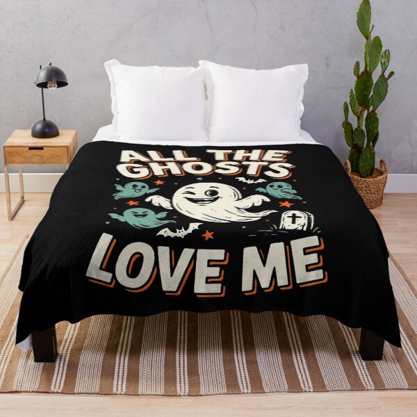 Item preview, All The Ghosts Love Me Funny Halloween Quote Gift designed and sold by Say It With Ink.