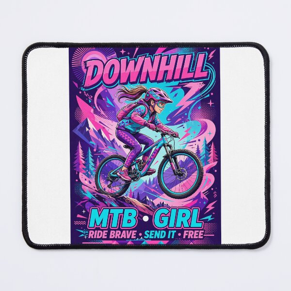 Item preview, Cheerful design with vibrant colors for downhill MTB fans. #7 girl designed and sold by UrbanTRIP.