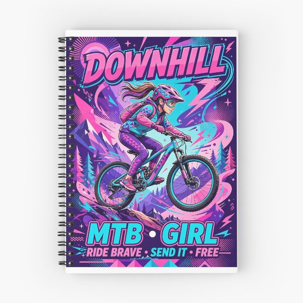 Item preview, Cheerful design with vibrant colors for downhill MTB fans. #7 girl designed and sold by UrbanTRIP.