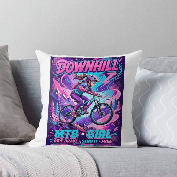 Item preview, Cheerful design with vibrant colors for downhill MTB fans. #7 girl designed and sold by UrbanTRIP.
