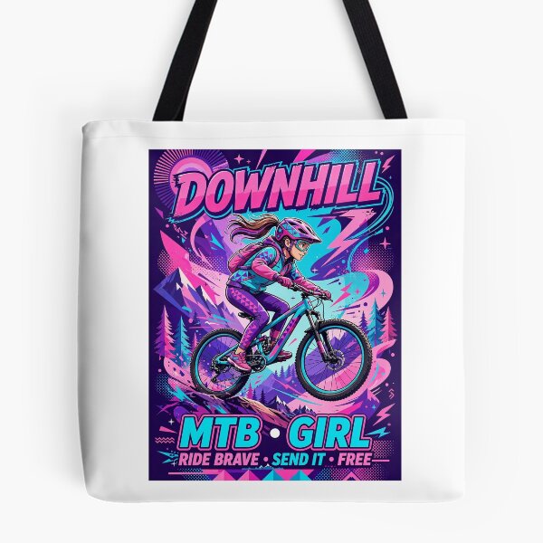 Item preview, Cheerful design with vibrant colors for downhill MTB fans. #7 girl designed and sold by UrbanTRIP.
