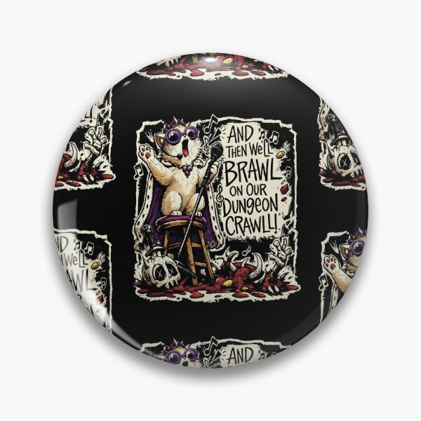 Item preview, Royal Singing Cat On Stool Dungeon Brawl Fantasy RPG Humor Art designed and sold by SEINENGAPPI23.