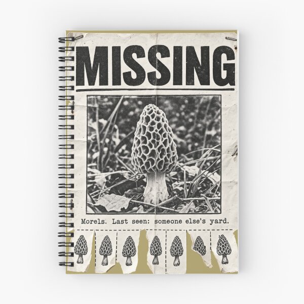 Item preview, Missing Morels Poster - Funny Morel Mushroom Hunting designed and sold by LottiesLuck.