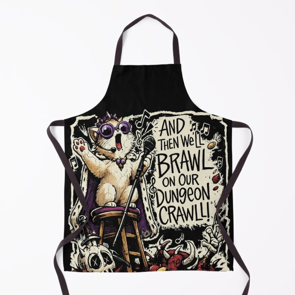 Item preview, Royal Singing Cat On Stool Dungeon Brawl Fantasy RPG Humor Art designed and sold by SEINENGAPPI23.