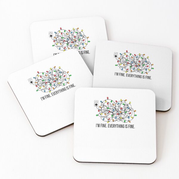 Item preview, I'm Fine Everything Is Fine Funny Christmas Lights designed and sold by Aniverlia.