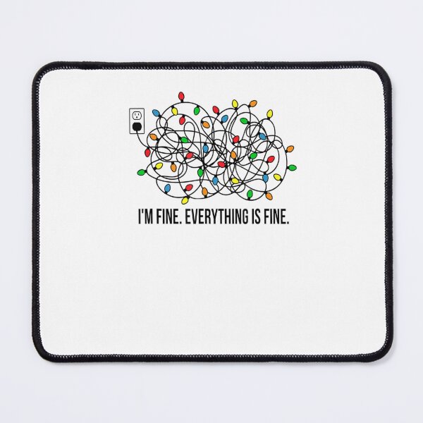 Item preview, I'm Fine Everything Is Fine Funny Christmas Lights designed and sold by Aniverlia.
