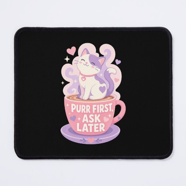 Item preview, Japanese Culture Purr First Ask Later Cat Cafe Kawaii Cat designed and sold by Uglyandcute.