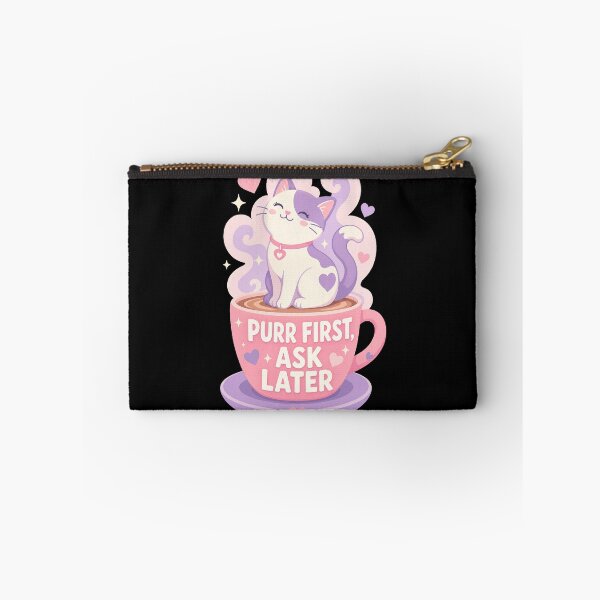 Item preview, Japanese Culture Purr First Ask Later Cat Cafe Kawaii Cat designed and sold by Uglyandcute.
