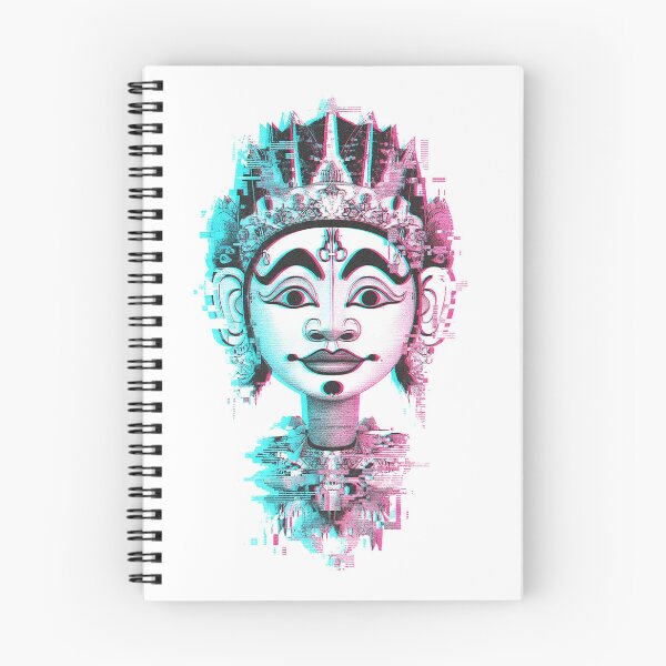 Item preview, Glitch Art Tribal Deity – Cyberpunk Ancient Mask Digital Art designed and sold by cannsuh.