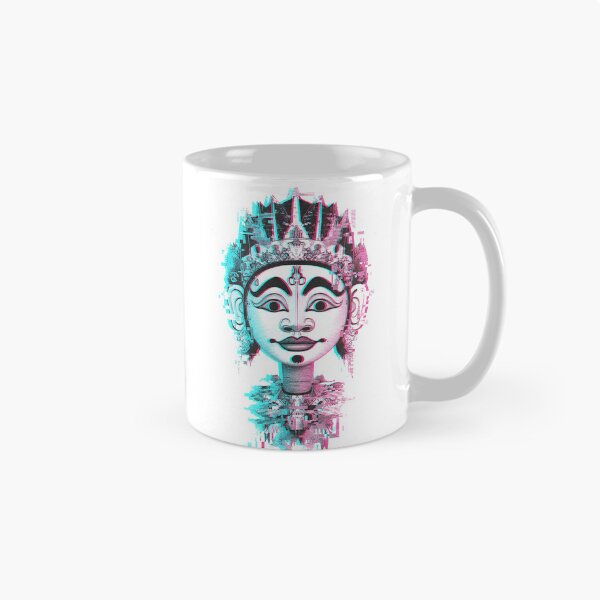 Item preview, Glitch Art Tribal Deity – Cyberpunk Ancient Mask Digital Art designed and sold by cannsuh.