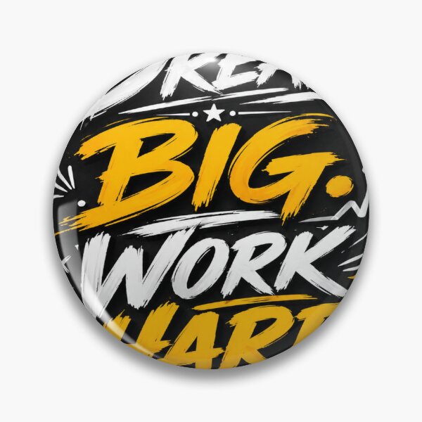 Item preview, DREAM BIG.WORK HARD.Typography design  designed and sold by Bathu Designs.