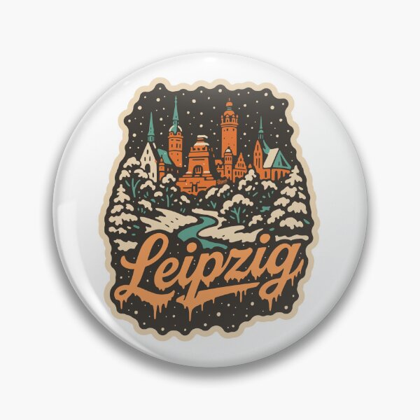 Item preview, Leipzig Germany Winter Christmas Illustration designed and sold by Boogosh.